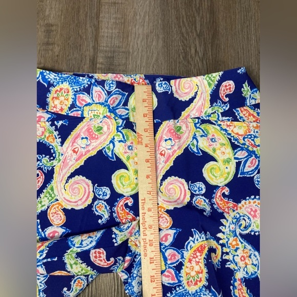 IBKUL Sharon Shorts 8 Paisley Navy Multi Pull On Golf NWT - Picture 12 of 12